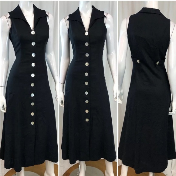 Coldwater Creek Dresses & Skirts - Coldwater Creek Button Down Linen Long Shirt Dress